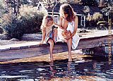 Steve Hanks Touching the Surface painting